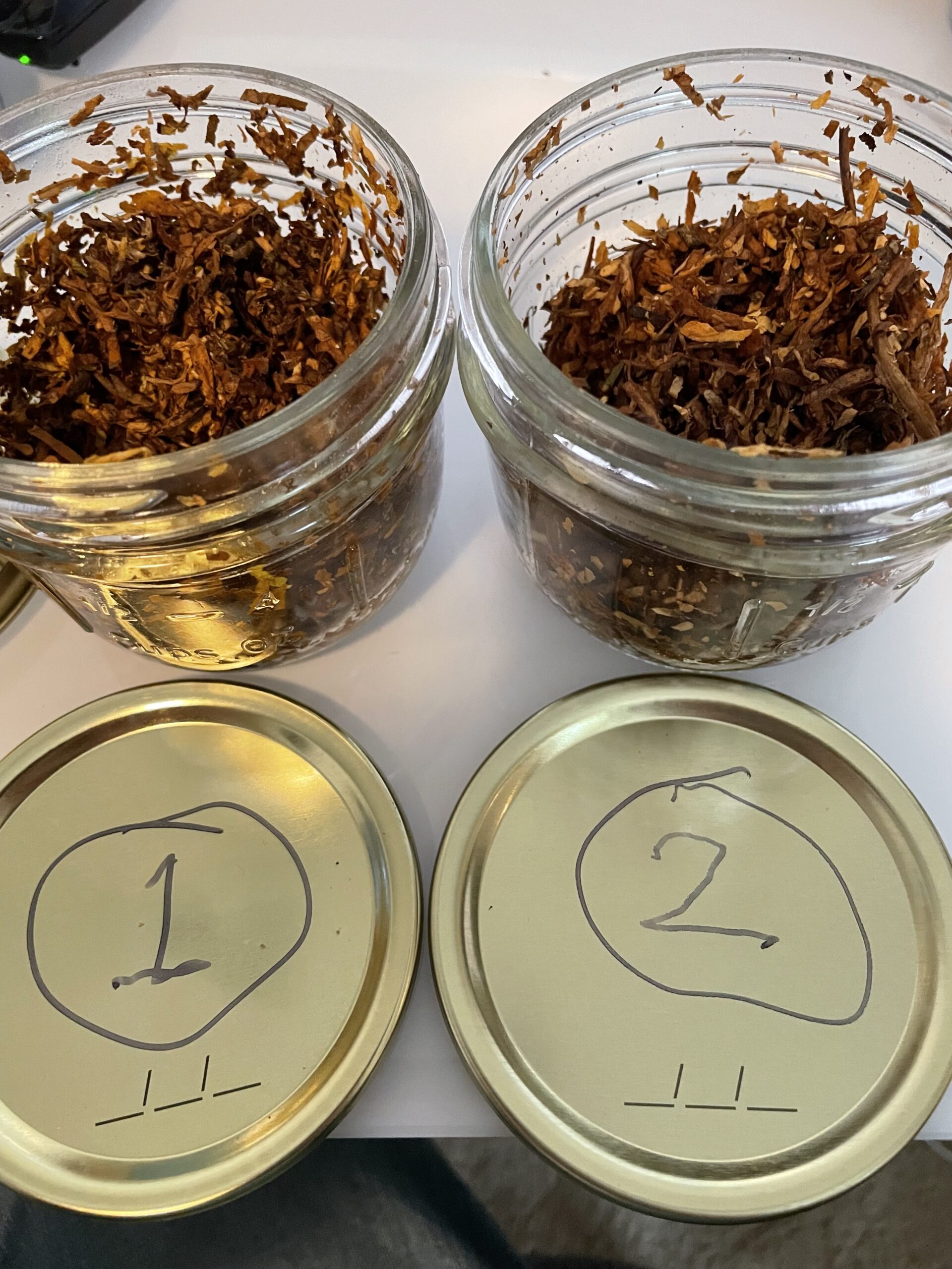 Whole Leaf Blind Test Jars